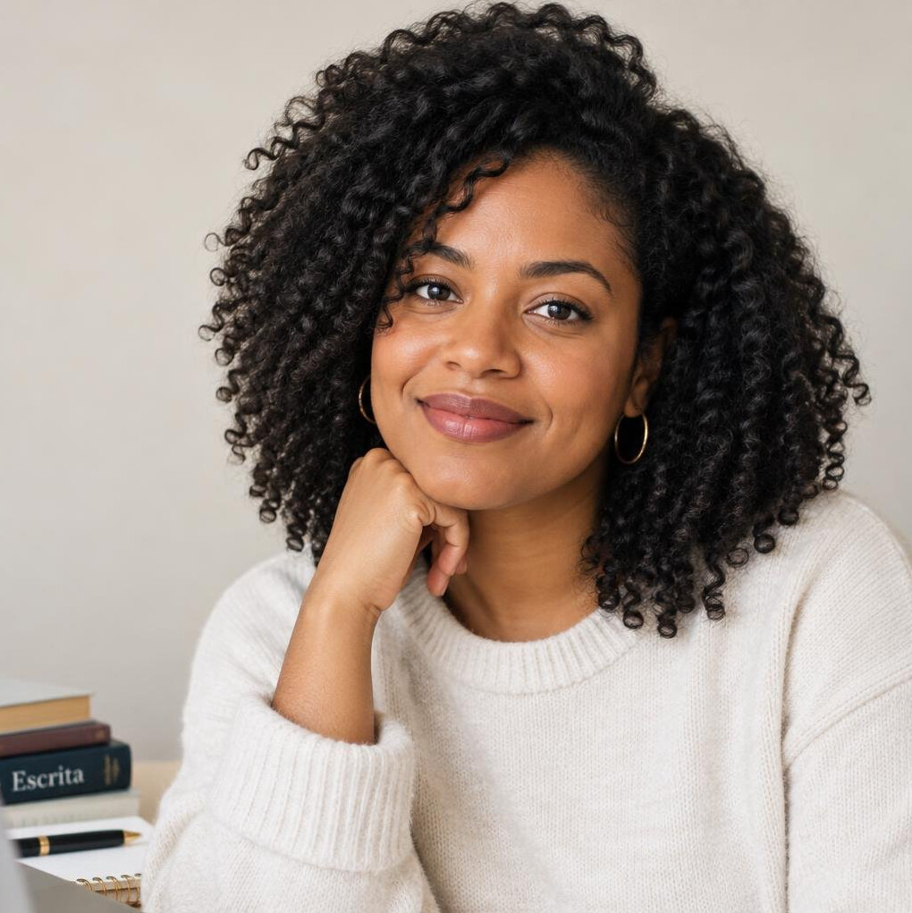 Portrait of a young woman with a gentle smile