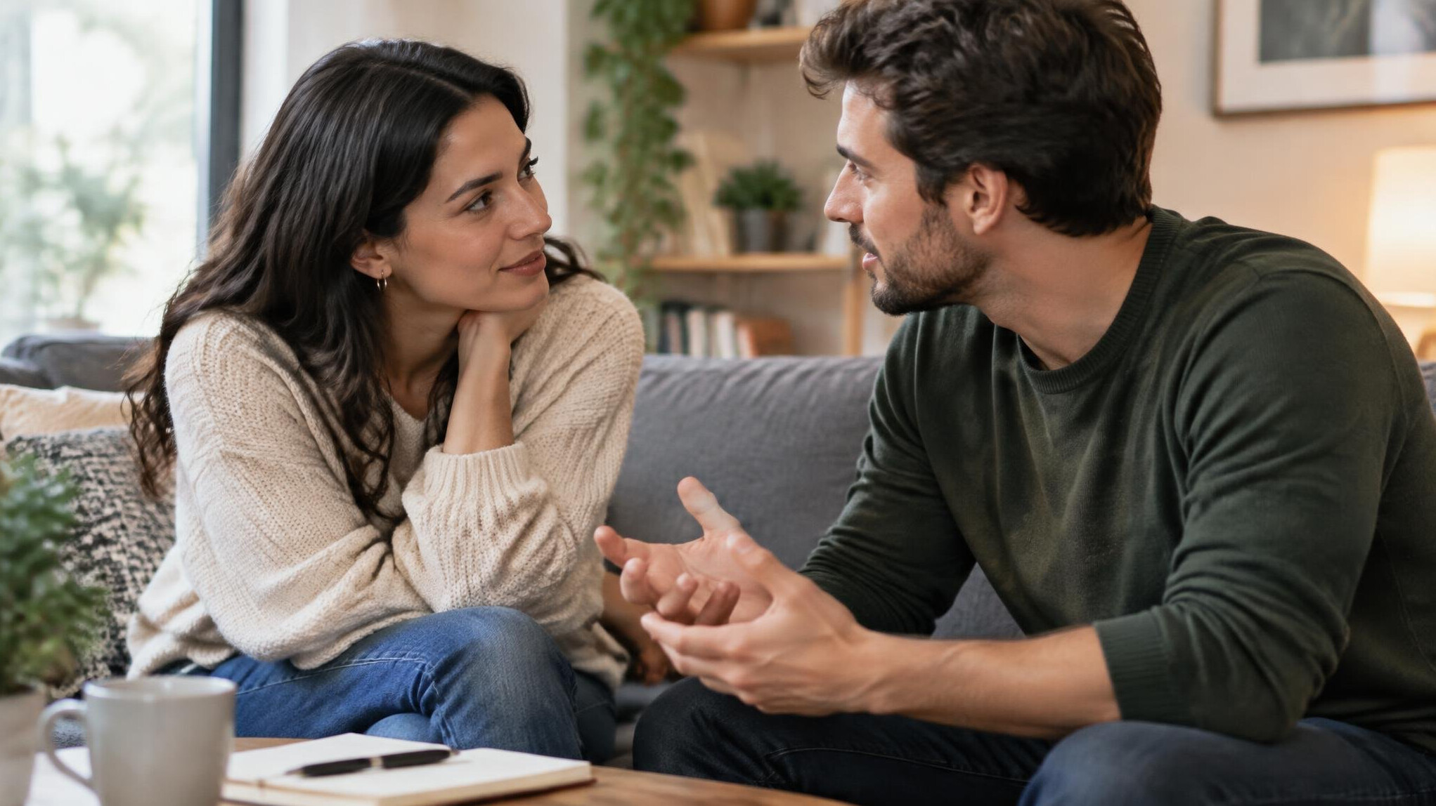 couple talking intimately