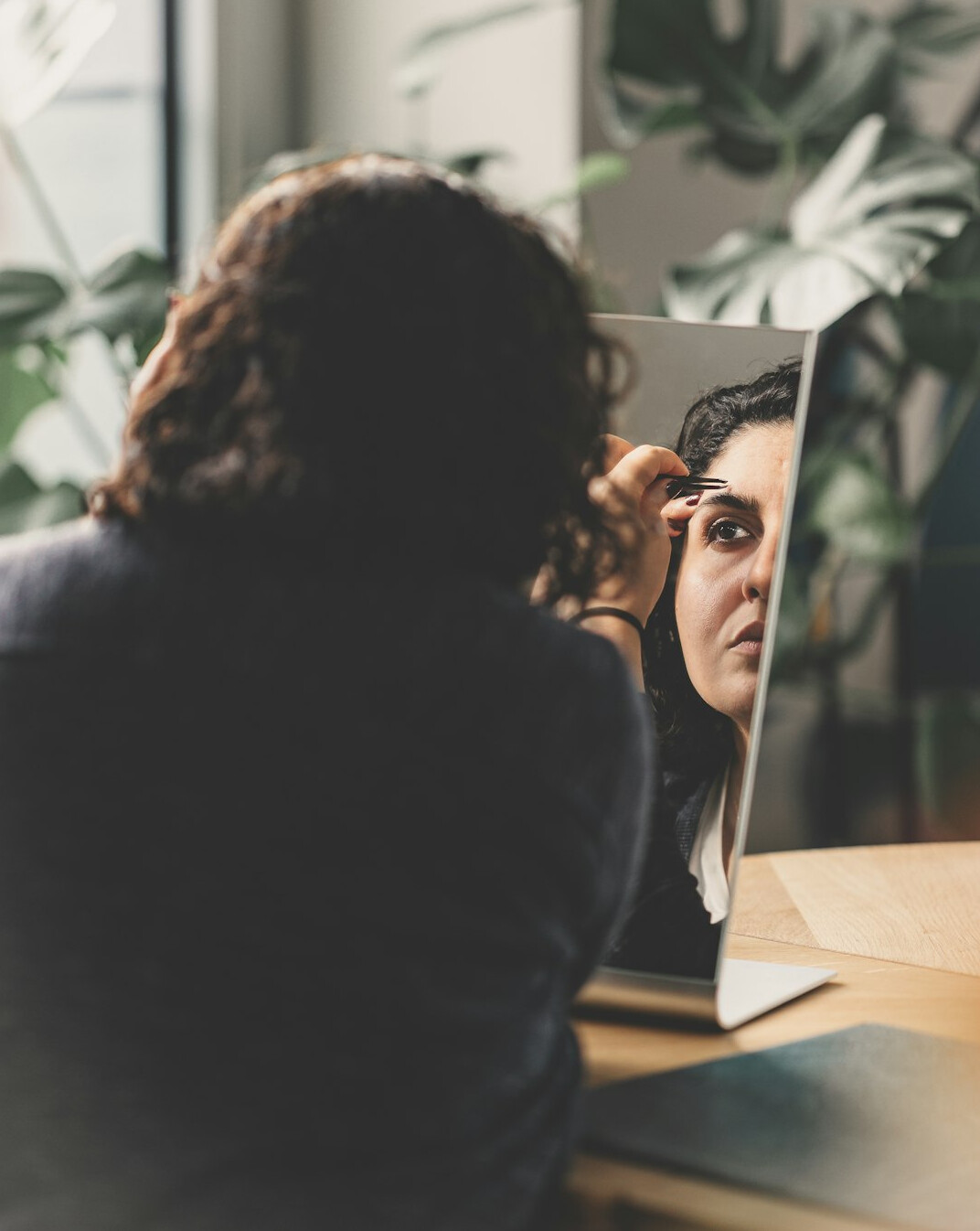 person reflecting on personal growth