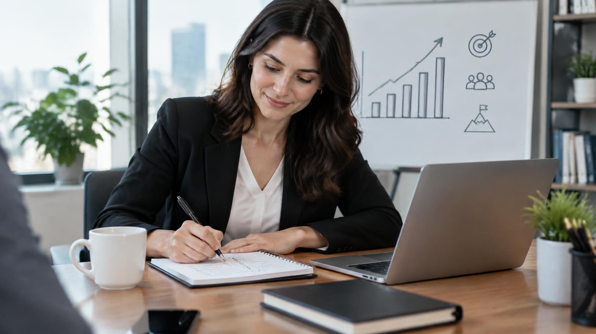 professional woman planning goals